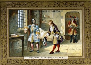 Mężczyzna z żelaznymi zamkami maski w więzieniu św. Małgorzaty — Chromo szewca Tortoniego autorstwa Unknown artist