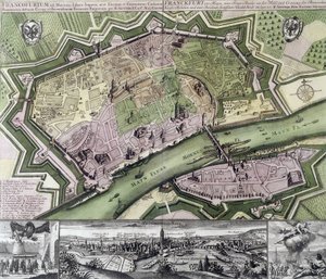 Mapa Frankfurtu autorstwa Unknown artist