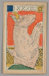Karta do gry Minchiate (Tarot) autorstwa Unknown artist