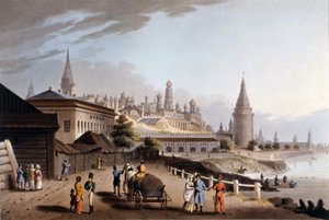 Moskwa, Kreml. Ilustracja z XIX wieku. autorstwa Unknown artist