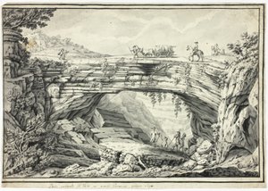Naturalny most Veia na wzgórzach Veronese, niedaleko Lugo autorstwa Unknown artist