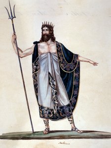 Neptun - akwarela autorstwa Unknown artist