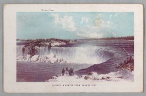 Niagara zimą z Kanady Strona z Falls of Niagara: Being a Complete Guide autorstwa Unknown artist