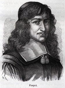 Nicolas Fouquet (1615-1680), francuski mąż stanu. Grawerowanie z „”L