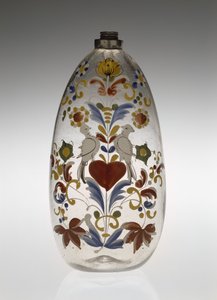 Butelka do karmienia lub na leki, 1750-1800 (szkło) autorstwa Unknown artist