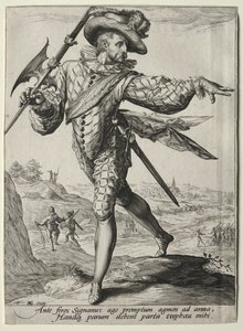 Oficerowie i żołnierze straży przybocznej cesarza Rudolfa II: Sierżant autorstwa Unknown artist