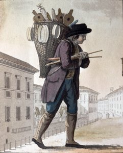 Stary handel: kominiarz (litografia) autorstwa Unknown artist