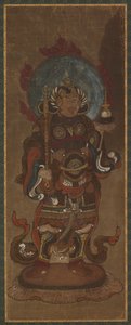 Jeden z dwunastu dewów: Bishamon-ten (<em>Waiszrawana</em>) autorstwa Unknown artist