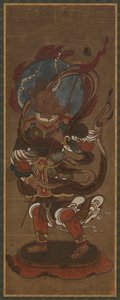 Jeden z dwunastu dewów: Fu-ten (<em>Vayu</em>) autorstwa Unknown artist