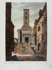 Imperium Osmańskie: Świątynia Eskulapa - w „”Starożytnym i współczesnym stroju”” Julesa Ferrario, ed. Mediolan autorstwa Unknown artist