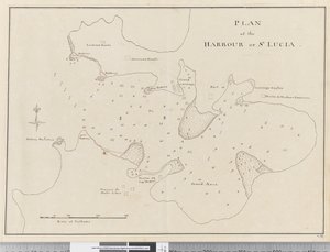 Strona 37c Plan portu św. Łucji autorstwa Unknown artist
