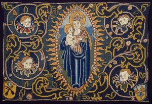 Panel przedstawiający Madonnę z Dzieciątkiem autorstwa Unknown artist