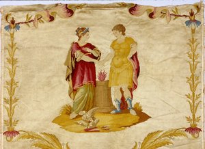 Panel przedstawiający sceny z życia Aleksandra Wielkiego (356-323 p.n.e.) autorstwa Unknown artist