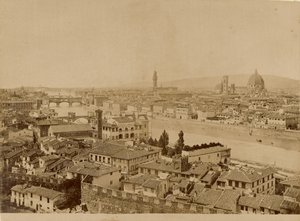 [Panoramiczny widok na Florencję] autorstwa Unknown artist