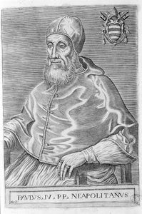 Paweł IV (1476 - 1559). autorstwa Unknown artist