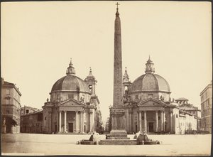 Piazza del Popolo od strony bramy (Rzym) autorstwa Unknown artist