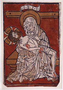Pieta z opactwa Stift Lambach, ok. 1420-30 (kolorowa rycina) autorstwa Unknown artist