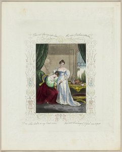 Pine Not Thus My Sister Dear (walentynka) autorstwa Unknown artist