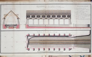 Plan budowy i uziemienia portu Rochefort autorstwa Unknown artist