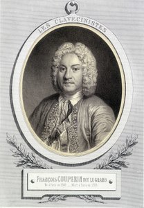 Portret w medalionie François Couperin dit Le Grand, b.d. XIX w. autorstwa Unknown artist