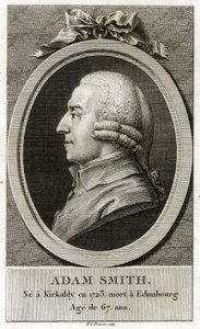 Portret Adama Smitha (1723 - 1790), szkockiego filozofa i ekonomisty. autorstwa Unknown artist