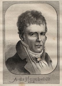 Portret Aleksandra von Humboldta (1769-1859) - ilustracja zaczerpnięta z „Wielkich Marynarzy XVIII wieku”” autorstwa Unknown artist