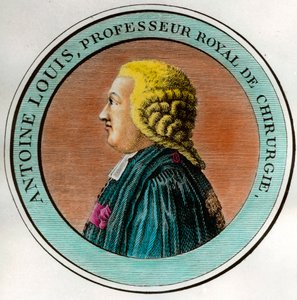 Portret Antoine Louisa (1723-1792) Królewski profesor chirurgii, sekretarz Królewskiej Akademii Chirurgicznej Grawerowanie XVIII-wiecznej kolekcji prywatnej autorstwa Unknown artist