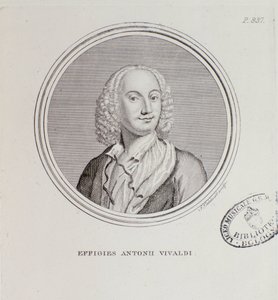 Portret Antonio Vivaldiego (rycina autorstwa Unknown artist