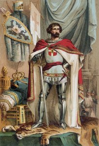 Portret Baudouina I, łacińskiego cesarza Orientu (1171-1206), został cesarzem Konstantynopola, uczestnicząc w IV krucjacie. Australijczyk znany jako Baudouin IX z Flandrii (lub Baudouin VI z Hainaut) autorstwa Unknown artist