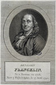 Portret Benjamina Franklina, amerykańskiego polityka i fizyka (1706-1790) autorstwa Unknown artist