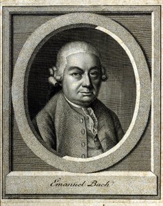 Portret Carla Philippa Emanuela Bacha zwanego Bachem z Berlina i Hamburga Piąte dziecko Jana Sebastiana Bacha (Johann Sebastian Bach autorstwa Unknown artist