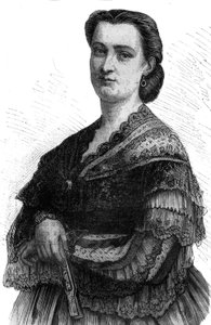 Portret Carlotty Patti (1835-1889) śpiewaczki lirycznej siostry Adeliny Patti. autorstwa Unknown artist