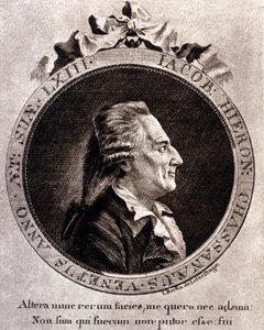 Portret Casanovy (1725 - 1798) - portret na froncie, w Historii mojej ucieczki z więzień Republiki Weneckiej, napisany w Dux en Bohemia autorstwa Unknown artist