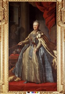 Portret Katarzyny II (1729-1796), Cesarzowej Rosji, zachowany w pałacu Drottingholm w Sztokholmie. autorstwa Unknown artist