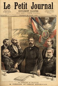 Portret Ernesta Constansa (1833-1913) w Kole Republikańskim, profesora prawa, a następnie polityka, kilkakrotnie był ministrem spraw wewnętrznych i pierwszym gubernatorem Indochin pod protektoratem francuskim. Grawerowanie w „”Le petit journal”” 24.06.2011 autorstwa Unknown artist