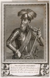Portret Francisco Pizarro (rycina) autorstwa Unknown artist
