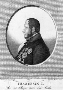 Portret Francois 1 (1777-1830), króla Obojga Sycylii. autorstwa Unknown artist