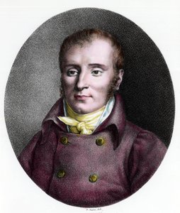 Portret Francois Xavier Bichat (1771 - 1802), francuskiego lekarza. Rycina z XVIII wieku. Prywatna kolekcja. autorstwa Unknown artist