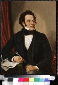 Portret Franza Schuberta (olej na płótnie) autorstwa Unknown artist