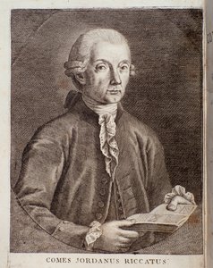 Portret Giordano Riccatiego (rycina) autorstwa Unknown artist