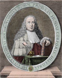 Portret Giovanniego Battisty Morgagni (1682-1771) Włoski lekarz i anatom. mediolański. autorstwa Unknown artist