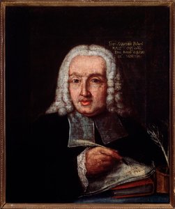 Portret Giuseppe Giacomo Saratelli (1714-1762) włoskiego kompozytora i organisty Anonimowe malarstwo. 18 wiek. Bolonia, Muzeum Miejskie autorstwa Unknown artist