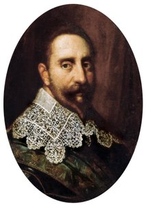Portret Gustawa-Adolfa II (Gustave Adolphe) (1594-1632), króla Szwecji w latach 1611-1632. Malarstwo. Padwa, Muzeum Miejskie w Padwie. autorstwa Unknown artist