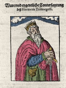 Portret Hermesa Trimegiste (Trismegistus), astrologa, autorstwa Unknown artist