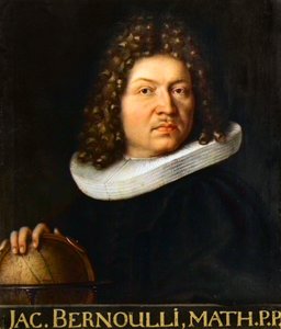 Portret Jacquesa Bernoulliego (1667-1748) - szwajcarskiego matematyka autorstwa Unknown artist