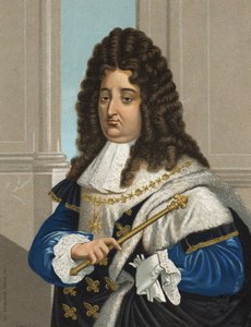 Portret Ludwika XIV (1638-1715), króla Francji. po "" sławni mężczyźni i kobiety ". Barcelona 1877. autorstwa Unknown artist