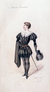 Portret Lucia, tenor w Łucji z Lammermoor, opera Gaetano Donizetti autorstwa Unknown artist