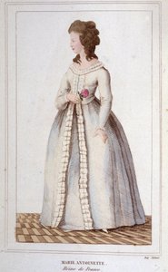 Portret Marii Antoniny (1755-1793) Grawerowane 1830 autorstwa Unknown artist