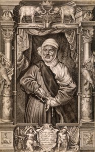 Portret Muleya Hazena (króla Maurów), króla Tunes pozbawionego królestwa i przywróconego przez cesarza Karola V w Tunezji 1535. autorstwa Unknown artist