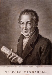Portret Nicola Antonio Zingarelli (rycina autorstwa Unknown artist